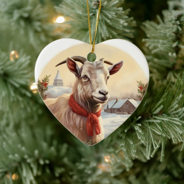 Decoración con adornos de cabra, regalos para los  (Árbol)