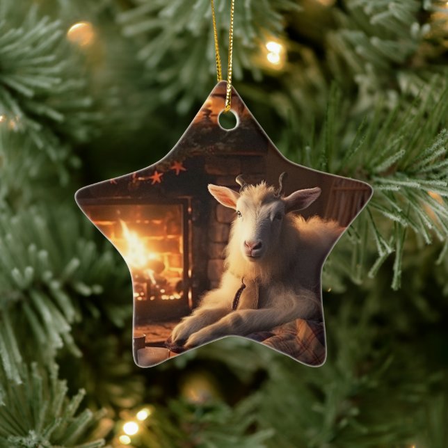 Decoración con adornos de cabra, regalos para los  (Árbol)