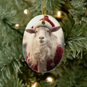 Decoración con adornos de cabra, regalos para los