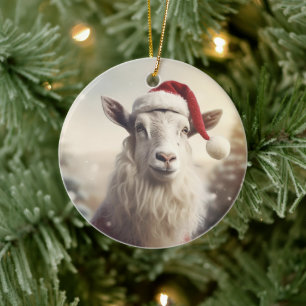 Decoración con adornos de cabra, regalos para los