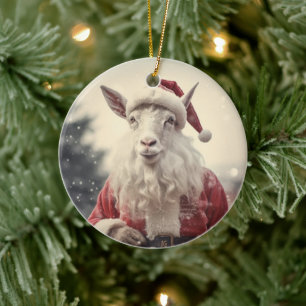 Decoración con adornos de cabra, regalos para los