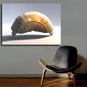 Decoración costera de arte en la pared de la conch