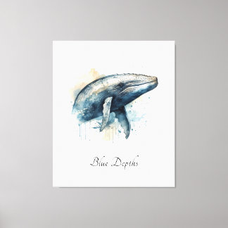 Decoración costera de ballena azul para paredes