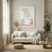 Decoración Cristiana en Acuarela Neutra
