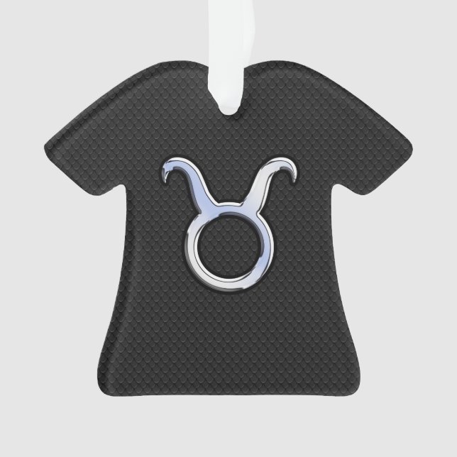 Decoración cromada del Rótulo Zodiaco Taurus (Anverso)