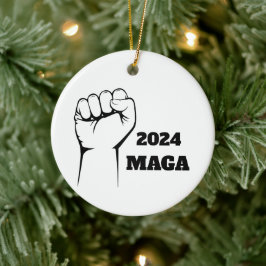 Decoración de adorno de árbol de navidad MAGA 2024