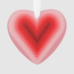 Decoración de adornos cardíacos el día de San Vale