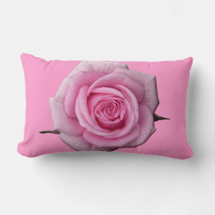 Decoración de almohada rosa rosa personalizada con