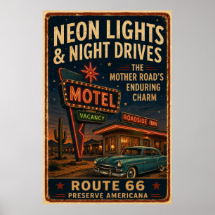 Decoración de Americana de Motel de Neón de la Rut