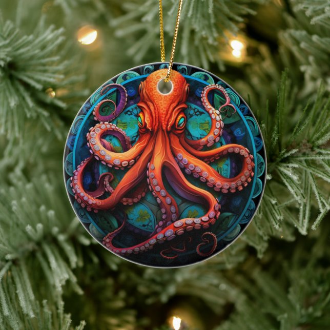 Decoración De Árbol De Cerámica De Vidrio Manchado (Árbol)