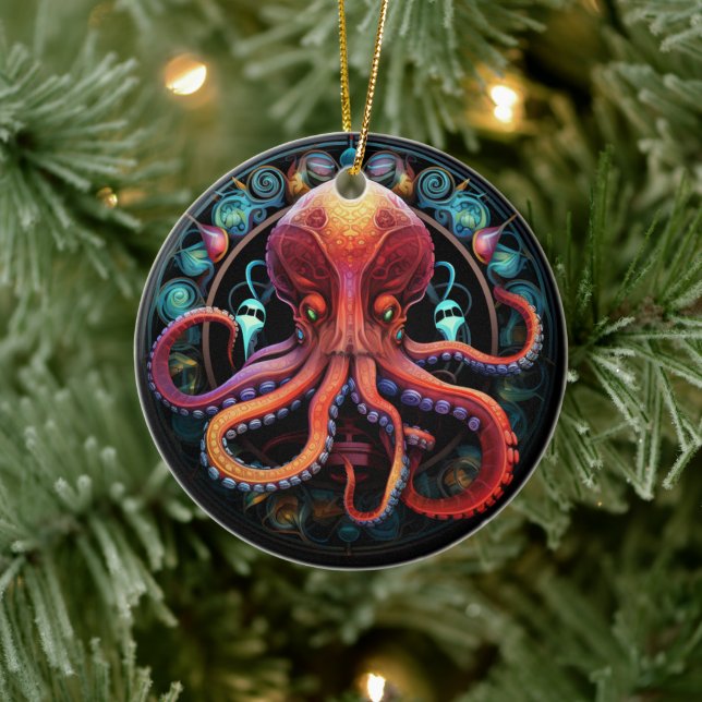 Decoración De Árbol De Cerámica De Vidrio Manchado (Árbol)