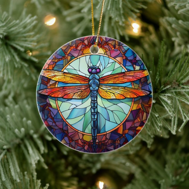 Decoración de árbol de cerámica de vidrio manchado (Árbol)