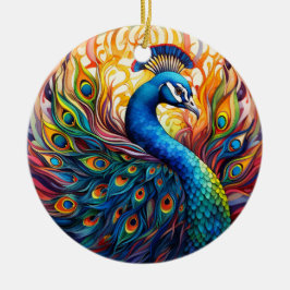 Decoración de árbol de cerámica de vidrio templado