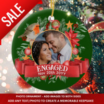 Decoración de árbol de época de la foto verde pers