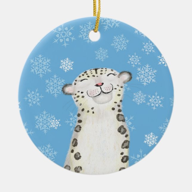 Decoración de árbol de Navidad de leopardo de la n (Frente)