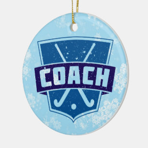 Decoración de árbol de navidad del entrenador de h