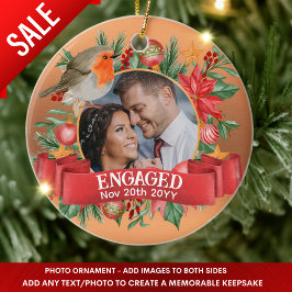 Decoración de árbol vintage de fotografías de cobr