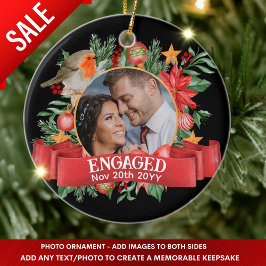 Decoración de árbol vintage de fotografías en negr