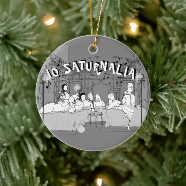 Decoración de árboles cerámicos en Saturnalia de A (Árbol)