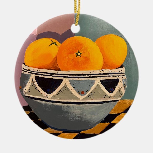 Decoración de árboles navideños para naranjas (Frente)