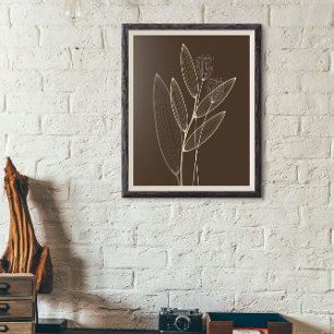 Decoración de Arte de Planta Floral Bohemio Abstra