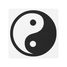 Decoración de arte mural Metalizado Yin Yang