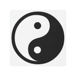 Decoración de arte mural Metalizado Yin Yang