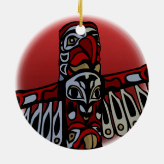 Decoración de arte nativo Personalizado Totem Pole