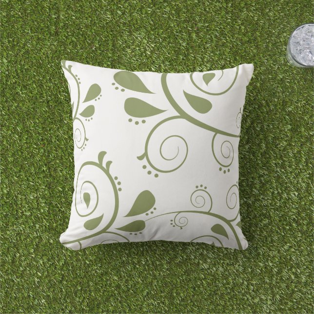 decoración de arte verde almohadas exteriores (Césped)
