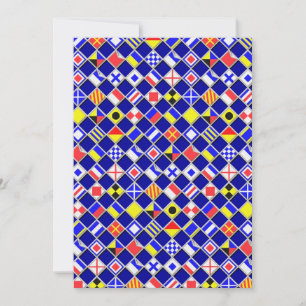 Decoración de azulejos de Bandera Náutica con efec