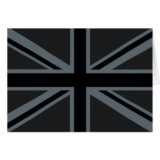 Decoración de bandera británica de Black Union Jac (Anverso (Horizontal))