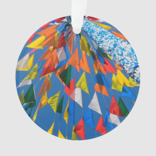 Decoración de banderas triangulares