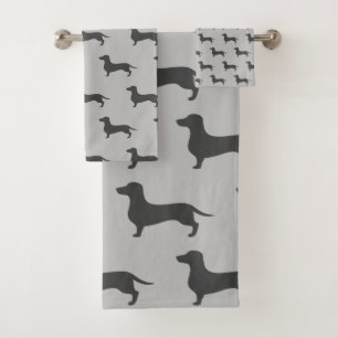 Decoración de baño Dachshund Toalla Set