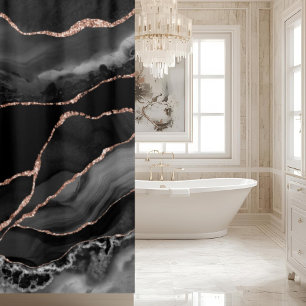 Decoración de Baño Lujosa Cortina de Ducha de Ág