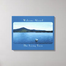 Decoración de barco colorida personalizada Lago Po