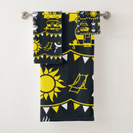 Decoración de camping de caravana