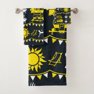 Decoración de camping de caravana