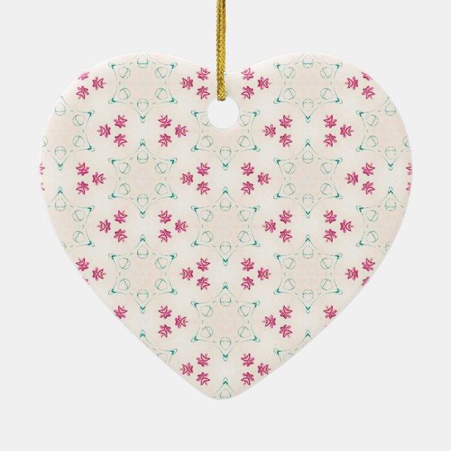 Decoración de cerámica del corazón (Atrás)