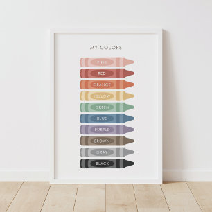 Decoración de clase educativa de My Colors Crayon