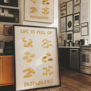 Decoración de Cocina Arte Divertido de Pasta para