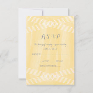 Decoración de color de agua amarillo RSVP