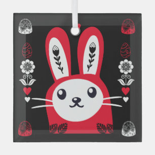 Decoración de conejo de chocolate de Pascua