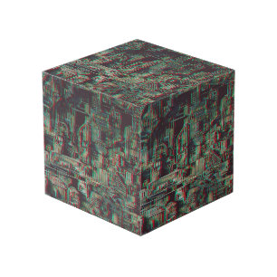 Decoración de Cubo de Madera de Máquina