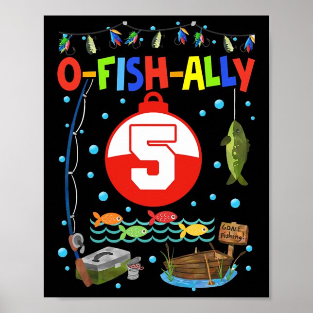 Decoración de cumpleaños número 5 para niño de 5 a (Frente)