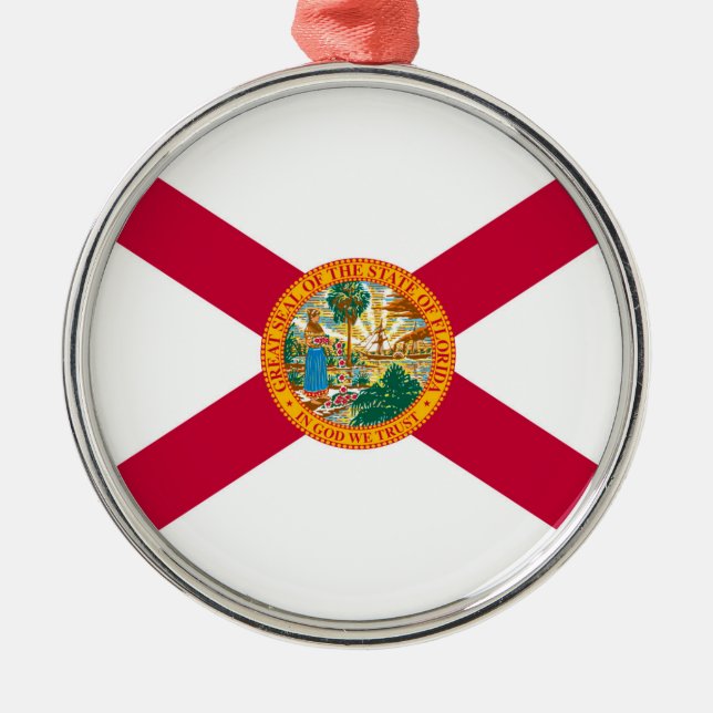 Decoración de diseño de bandera del estado de Flor (Frente)