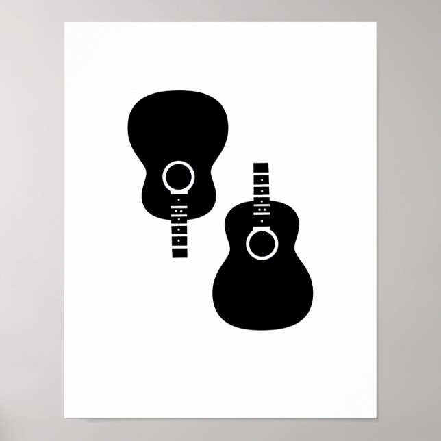 decoración de dos guitarras acústicas (Frente)