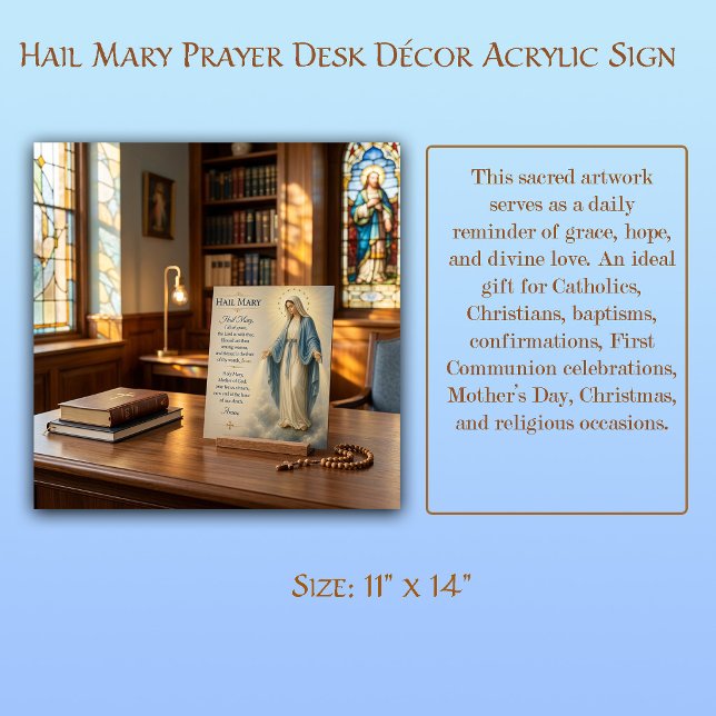 Decoración de escritorio de oración Ave María Acrí (Subido por el creador)