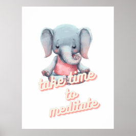Decoración de estilo Art Room Poster Meditación In