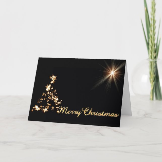 Decoración de estrella de árbol de navidad morena  (Anverso)