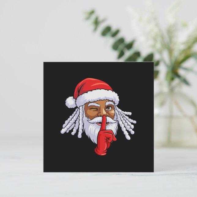 Decoración de fiesta de Navidad de Santa Claus afr (Anverso de pie)